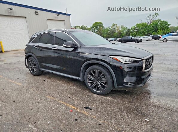 3PCAJ5M38LF106642 2020 INFINITI QX50 Black Առջևի աջ