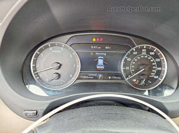 3PCAJ5M3XKF148499 2019 INFINITI QX50 Gray Instrument cluster view