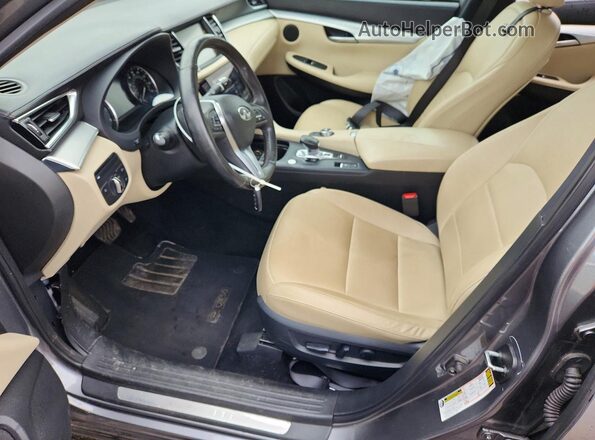 3PCAJ5M3XKF148499 2019 INFINITI QX50 Gray Front interior view