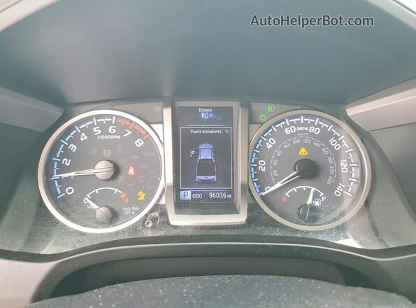 3TMAZ5CN4LM118732 2020 TOYOTA TACOMA White ხელსაწყოთა პანელის ხედი