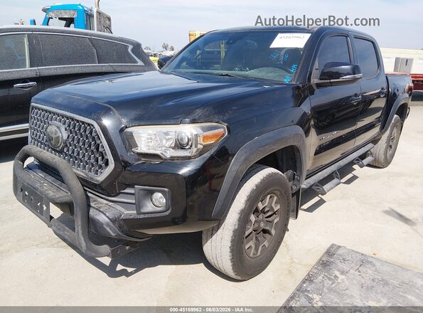 3TMAZ5CN7KM087362 2019 TOYOTA TACOMA Черный Передняя левая четверть