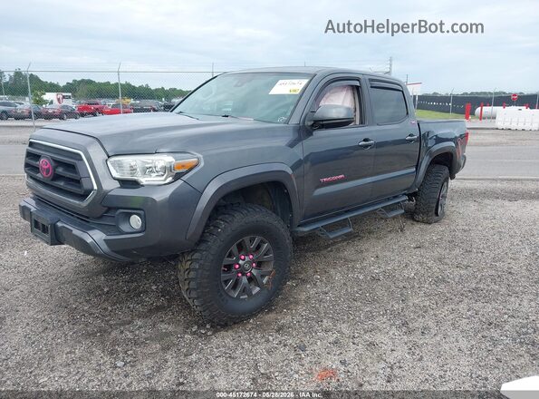 3TMAZ5CN9LM133386 2020 TOYOTA TACOMA Gray წინა მარცხენა ხედი სამი მეოთხედიდან