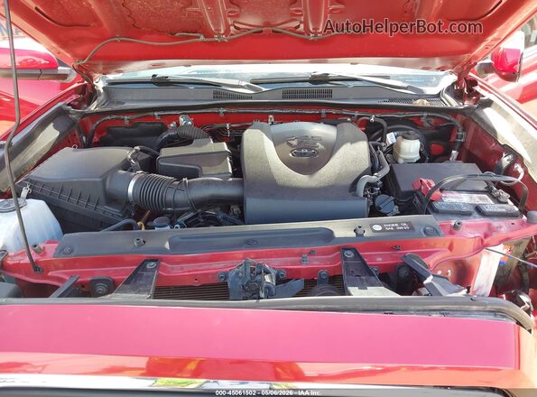 3TMBZ5DN0JM012391 2018 TOYOTA TACOMA Burgundy Rear view