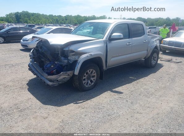 3TMCZ5AN2JM125087 2018 TOYOTA TACOMA Silver Front left