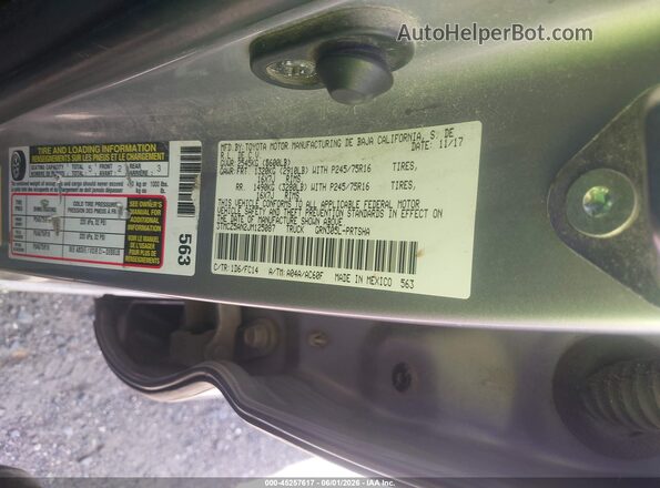3TMCZ5AN2JM125087 2018 TOYOTA TACOMA Silver Engine compartment view