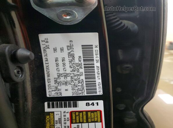 3TMCZ5AN2MM435664 2021 TOYOTA TACOMA Black Вид наклейки з VIN-кодом