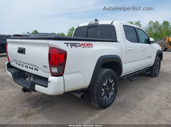 3TMCZ5AN4JM173786 2018 TOYOTA TACOMA White უკანა მარჯვენა