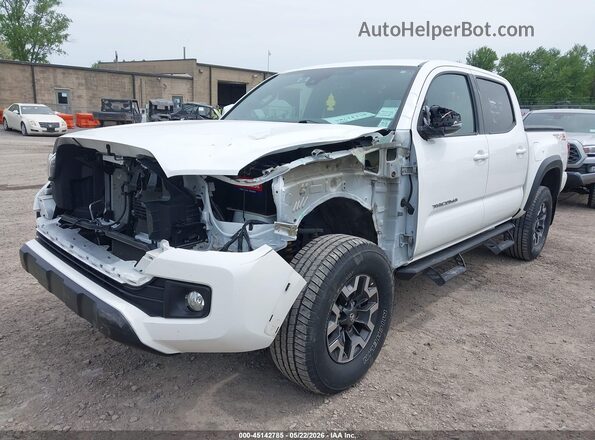 3TMCZ5AN4JM173786 2018 TOYOTA TACOMA White წინა მარცხენა ხედი სამი მეოთხედიდან