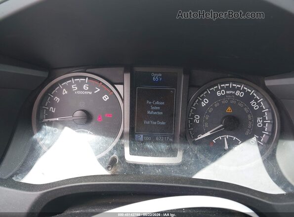 3TMCZ5AN4JM173786 2018 TOYOTA TACOMA White უკანა სავარძლების ხედი