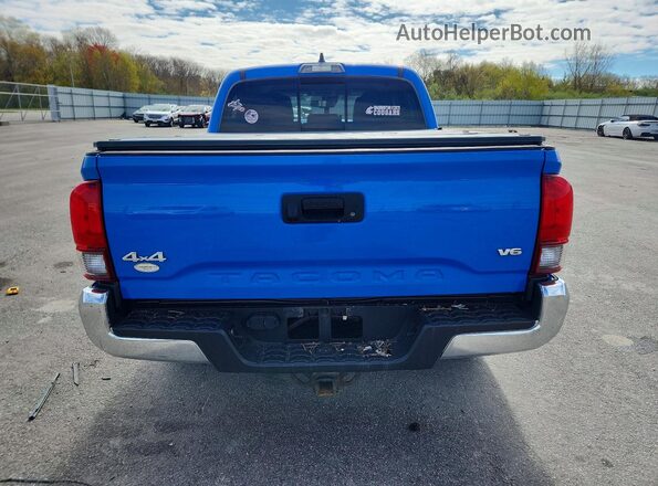 3TMCZ5AN5LM306414 2020 TOYOTA TACOMA Blue Rear view