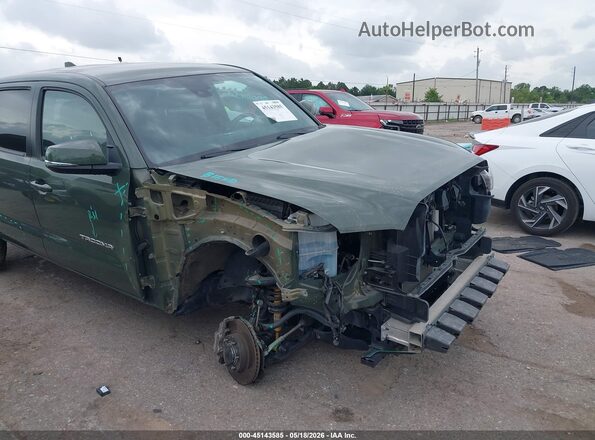 3TMCZ5AN5MM414338 2021 TOYOTA TACOMA Green Вид спереду