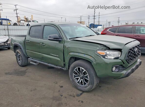 3TMCZ5AN6MM453021 2021 TOYOTA TACOMA Green Delantero derecho