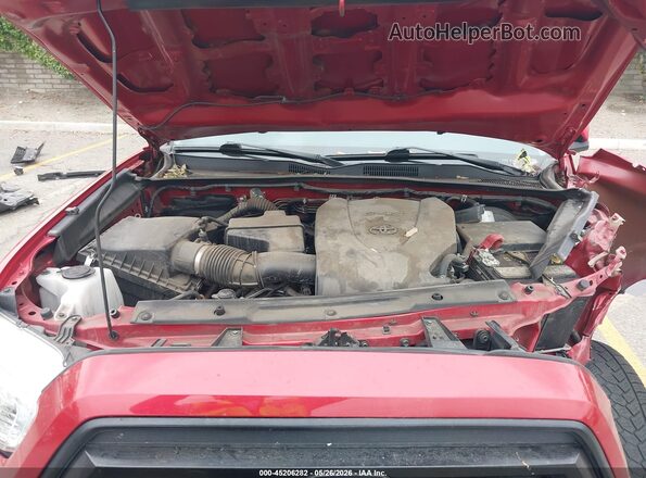 3TMCZ5AN7LM348549 2020 TOYOTA TACOMA Red Rear view