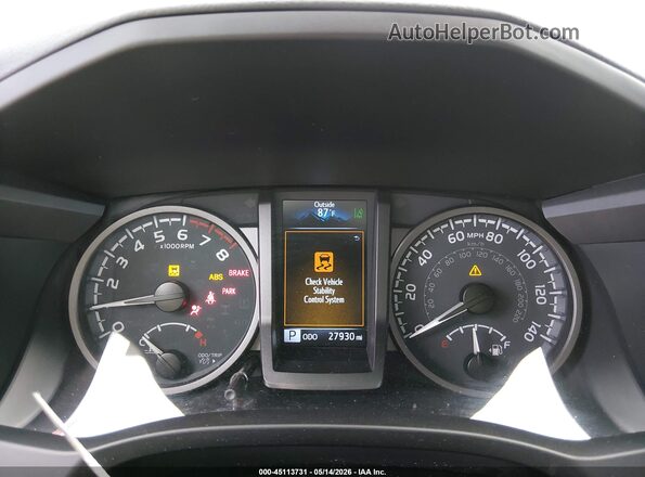 3TMCZ5AN8MM442683 2021 TOYOTA TACOMA Gray Widok tylnych siedzeń