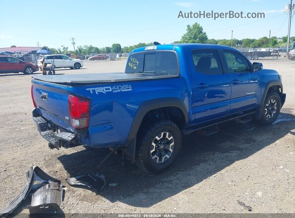 3TMCZ5AN9JM142467 2018 TOYOTA TACOMA Blue Հետևի աջ