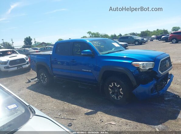3TMCZ5AN9JM142467 2018 TOYOTA TACOMA Blue Սալոնի 360 աստիճան տեսք