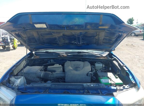 3TMCZ5AN9JM142467 2018 TOYOTA TACOMA Blue Հետևի տեսք