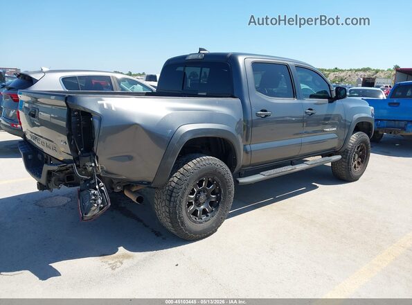 3TMCZ5ANXJM165501 2018 TOYOTA TACOMA Gray Հետևի աջ
