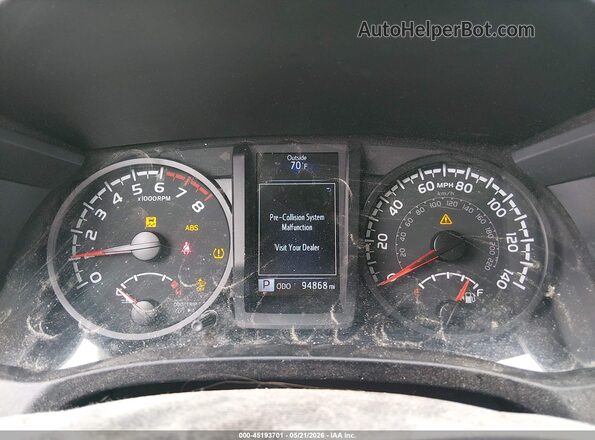 3TMCZ5ANXMM400502 2021 TOYOTA TACOMA Black უკანა სავარძლების ხედი