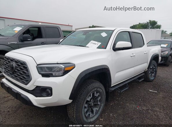 3TMCZ5ANXMM444337 2021 TOYOTA TACOMA White Vista tres cuartos delantera izquierda