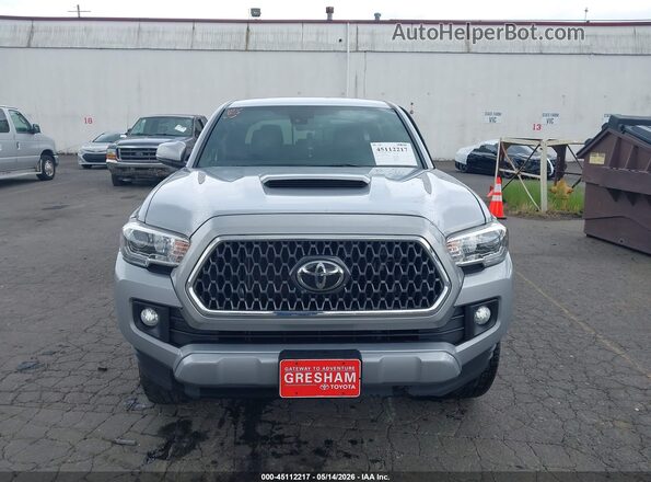 3TMDZ5BN2KM059869 2019 TOYOTA TACOMA Серебряный Вид задней части салона