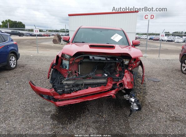 3TMDZ5BN4HM014246 2017 TOYOTA TACOMA Red Սարքավորումների վահանակի տեսք