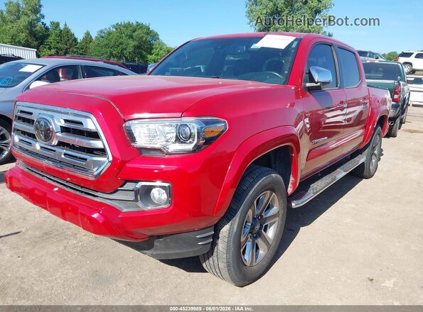 3TMGZ5ANXJM167654 2018 TOYOTA TACOMA Red Front left