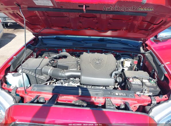 3TMGZ5ANXJM167654 2018 TOYOTA TACOMA Red Rear view