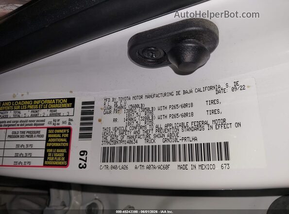 3TMHZ5BN7PM140634 2023 TOYOTA TACOMA White Widok komory silnika