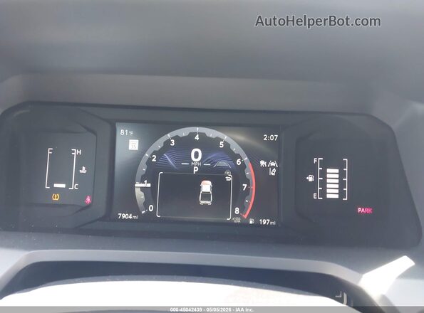 3TMKB5FN5SM047303 2025 TOYOTA TACOMA Black უკანა სავარძლების ხედი