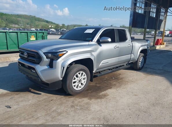 3TMLB5JN1SM127404 2025 TOYOTA TACOMA Silver Առջևի ձախ երեք քառորդ տեսարան