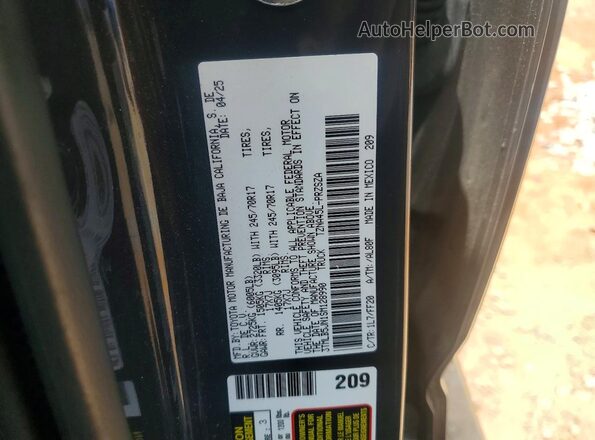 3TMLB5JN1SM128990 2025 TOYOTA TACOMA Charcoal Vista de la etiqueta del VIN