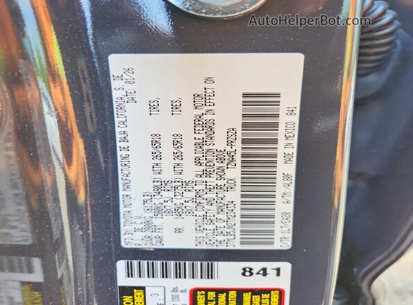 3TMLB5JN2TM234334 2026 TOYOTA TACOMA Gray ძრავის განყოფილების ხედი
