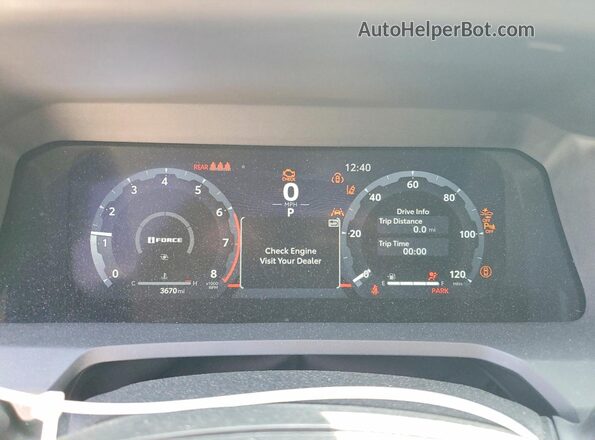 3TMLB5JN4SM172899 2025 TOYOTA TACOMA Black Вид щитка приладів
