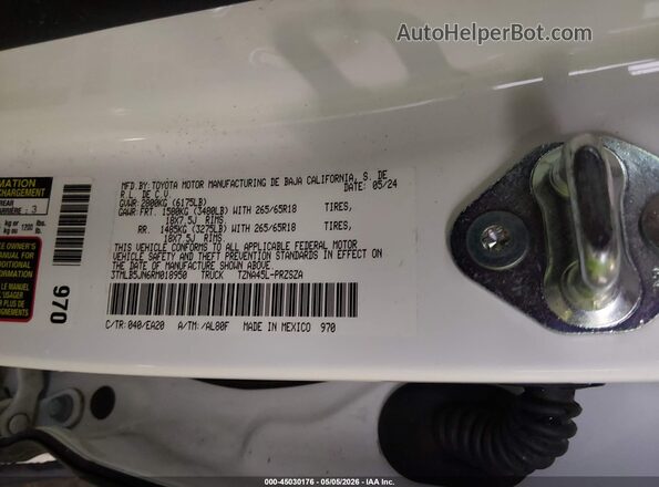 3TMLB5JN6RM018950 2024 TOYOTA TACOMA Белый Вид подкапотного пространства