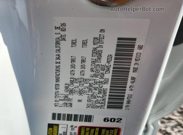 3TMLB5JN6TM240993 2026 TOYOTA TACOMA White 