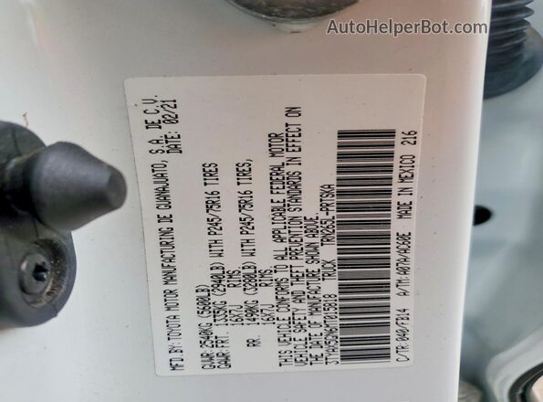 3TYAX5GN6MT015818 2021 TOYOTA TACOMA Белый 