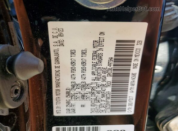 3TYBZ5DNXPT003369 2023 TOYOTA TACOMA Black Вид підкапотного простору