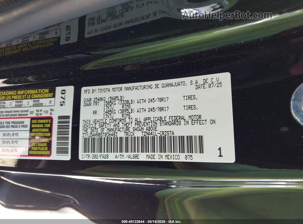 3TYJDAHN0ST036483 2025 TOYOTA TACOMA Black 