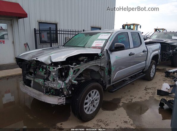3TYKD5HN5ST018606 2025 TOYOTA TACOMA Серебряный Передняя левая четверть