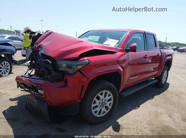 3TYLB5JN5ST071570 2025 TOYOTA TACOMA Red წინა მარცხენა ხედი სამი მეოთხედიდან