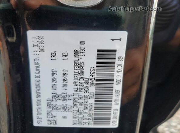 3TYLB5JN5ST094749 2025 TOYOTA TACOMA Black Widok naklejki z numerem VIN