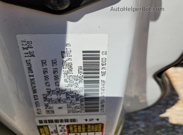 3TYSX5EN0MT009679 2021 TOYOTA TACOMA White Շարժիչի բաժամունքի տեսք