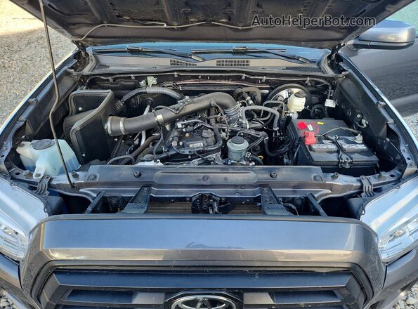 3TYSX5EN5NT017150 2022 TOYOTA TACOMA Charcoal Вид задньої частини салону