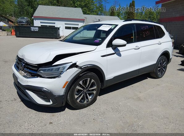 3VV0B7AX1NM153118 2022 VOLKSWAGEN TIGUAN Белый Передняя левая четверть