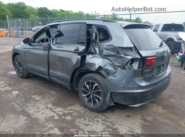3VV0B7AX5JM082967 2018 VOLKSWAGEN TIGUAN Gray Trasero izquierdo