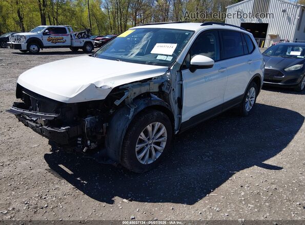 3VV0B7AX6JM078538 2018 VOLKSWAGEN TIGUAN White Առջևի ձախ երեք քառորդ տեսարան