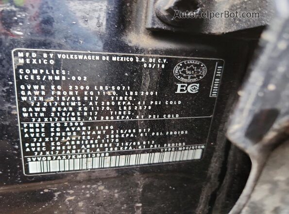 3VV0B7AX7KM013988 2019 VOLKSWAGEN TIGUAN Black 