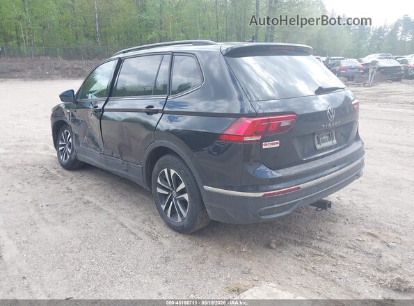 3VV0B7AX7NM045103 2022 VOLKSWAGEN TIGUAN Black უკანა მარცხენა