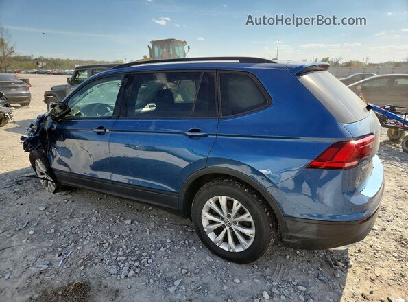 3VV0B7AX8JM018454 2018 VOLKSWAGEN TIGUAN Blue Trasero izquierdo